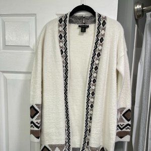 Long tribal cardigan